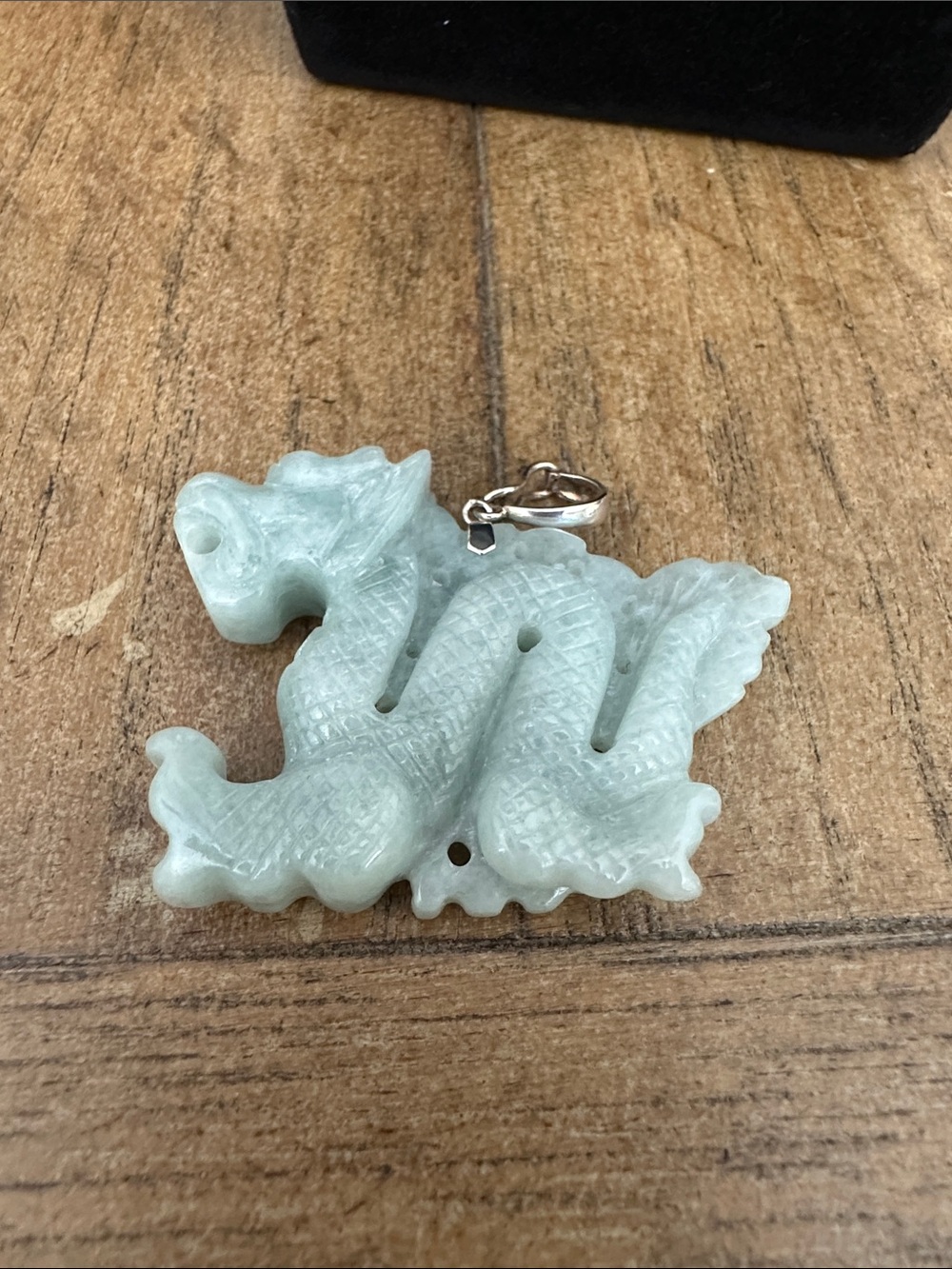 Jade-Green Dragon Pendant Charm - Unbranded